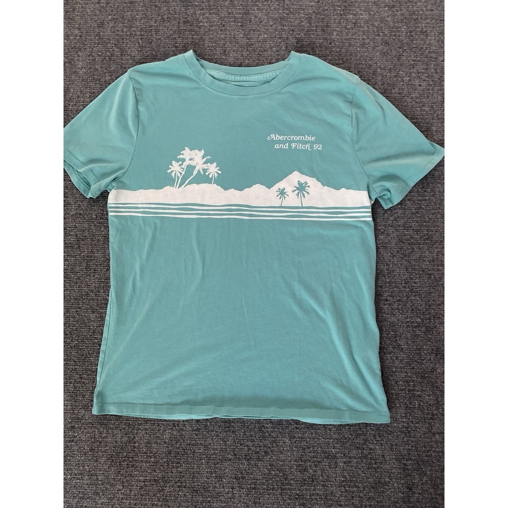 Abercrombie kids Seafoam Green Graphic Youth Tee  size 11/12